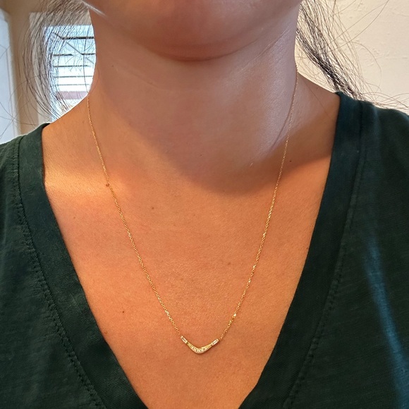 Jennie Kwon Designs Baguette Wave Necklace - Picture 3 of 8